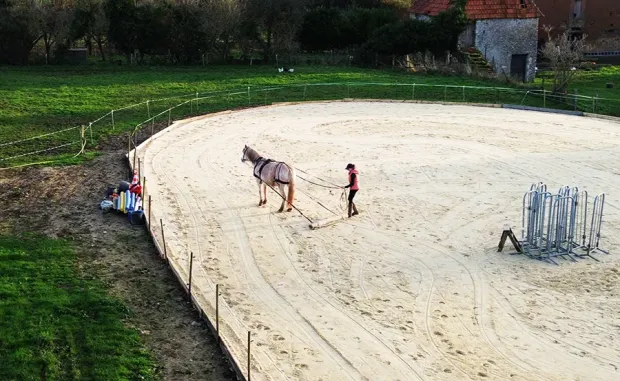 Pension équine de Briseval dans le cotentin - Carrière